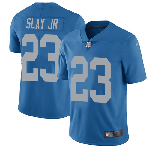 2019 Men Detroit Lions #23 Slay Jr blue Nike Vapor Untouchable Limited NFL Jersey